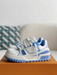 Diseñador de mejor calidad Luxury Trainer zapatos casuales para hombres para hombres azules para hombres zapatillas de deporte para hombres talla 46 zapatos de moda