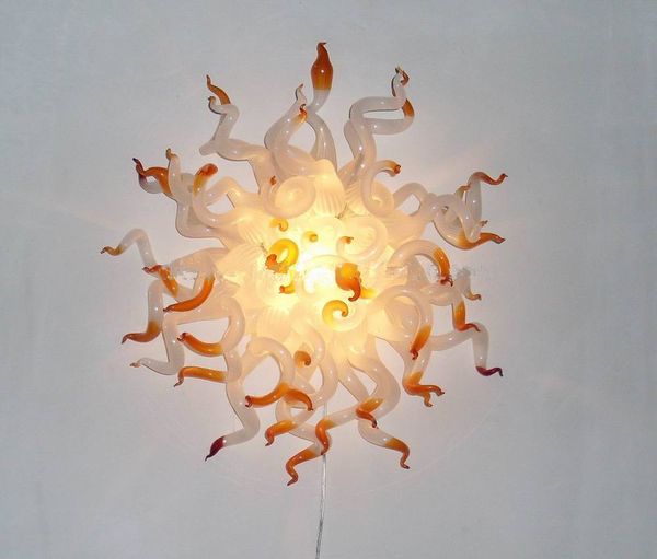 Lámparas Lámparas de araña de iluminación de comedor de excelente calidad 110v / 240v Bombillas LED Lámpara colgante de vidrio soplado a mano para la venta