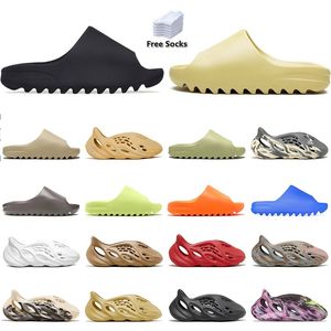 Best Quality Runners Designer Designer Slippers Sandals Sandals Men Femmes Slides Sneakers ONYX OCRE BOS BLOW VERT PURS DÉSER SAND MENS