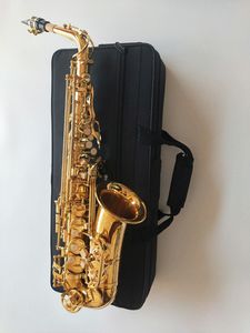 Meilleure qualité saxophone Alto doré YAS-62 marque japonaise saxophone Alto e-flat instrument de musique avec embout