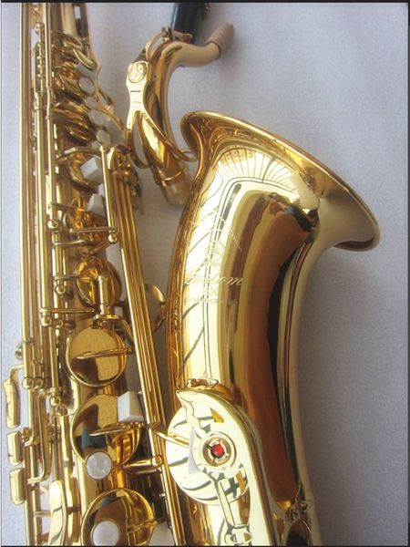 Meilleure qualité Golden Tenor Saxophone YTS875EX Japon Marque Saxofone B-Flat Instrument de musique avec embout professionnel