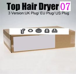 Meilleure qualité HD08 HD07 Pink Hair Dryer Ions négatifs Blower Electric Vanless Vace Hairdryer US EU UK PLIG avec forage scellé