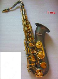 Beste kwaliteit Japan YANAGIS T-992 Tenorsaxofoon B-Flat Matzwarte Sax Gouden sleutel Mondstuk Ligatuur Riethals Muziekinstrumentaccessoire