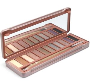 Paleta de sombras de ojos con purpurina mate de la mejor calidad, 12 colores/sombra de ojos dorada para ojos marrones/embalaje de estaño como buenos regalos