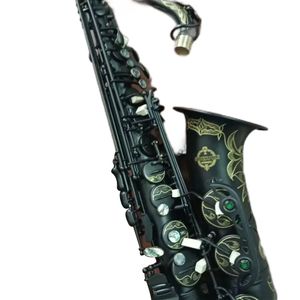 Meilleure qualité professionnelle nouveau SUZUK Alto Saxophone E-Flat musique Woodwide instrument Super Matte Black Nickel Sax cadeau avec embout
