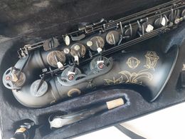Beste kwaliteit professionele nieuwe SUZUK tenorsaxofoon Bes muziek Woodwide instrument Super zwart nikkel goud Sax cadeau met mondstuk