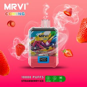 Entrepôt de l'UE Original MRVI À VENIR 10000 Puffs Vape jetable 12K avec écran d'affichage 10 Saveurs 5% E Cigarettes bateau gratuit vers l'UE