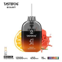 Gigante recargable de Tastefog de la vaina de Eliquid del soplo de los productos 12000 de Vape de la mejor calidad con flash del RGB