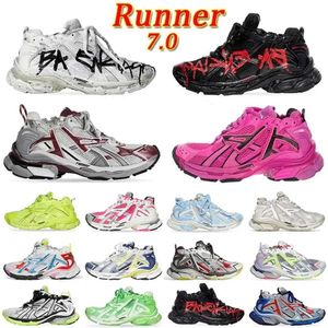 Meilleur coureur 7.0 Designer Femmes hommes Chaussures de course Paris Luxury Transmit Sense Rétro Trainers Noir Déconstruction Bourgogne Sneakers décontractés Jogging Runking Runners 7