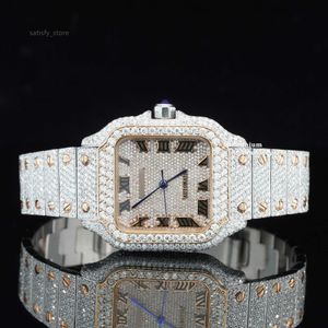 Bragieuse à la marque Iced Moisanite Watch Hip Hop Buste Down Down For Women Automatic Watch at Wholesales Price