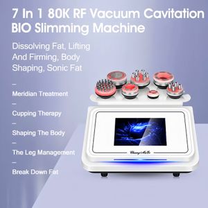 La cavitación más vendida que forma el cuerpo al vacío rf remodela la máquina de líneas musculares 80k con 7 asas reduce la cintura del cubo y promueve la regeneración de colágeno