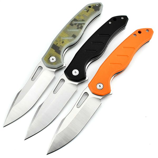 Outil à usage quotidien le meilleur vendeur Portable couteau pliant extérieur D2 Steel G10 Gandoue Self Defense Tactical Tactical Pocket Knife