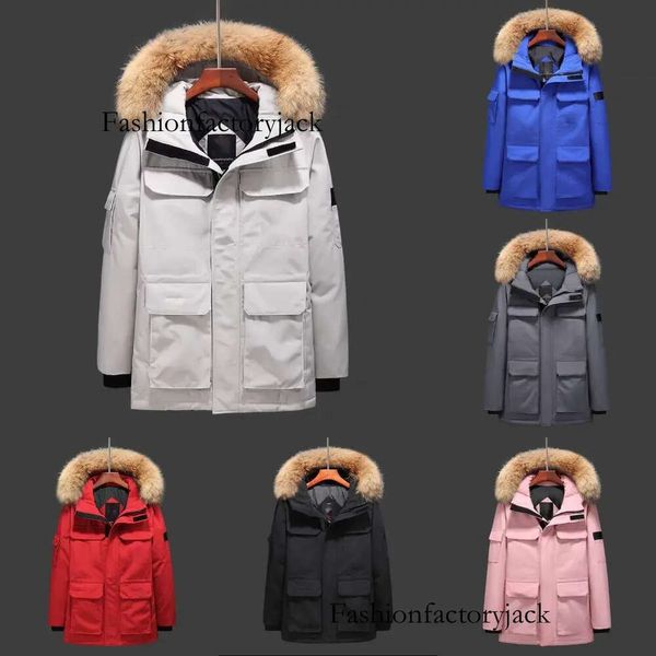 Abrigo de plumón para hombre de diseñador más vendido Chaqueta cálida Ganso Bordado de letras informal Moda para hombre de invierno al aire libre Canadá Abrigo parka de plumón para hombre