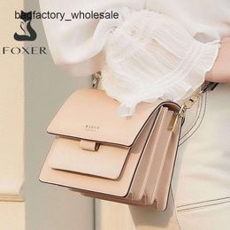 Novela de bolsos más vendidas 80% Factory al por mayor Fox Golden Fox Genuine Leather Crossbody Bolse para mujeres NUEVO SOLO SOLSA Moda Versátil Bolsa de vajilla