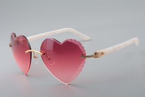 Lunettes de soleil de haute qualité les plus vendues, lunettes de soleil à bras et jambes en bois naturel de qualité atmosphérique haut de gamme à la mode 8300686-A Taille: 58-18-140 mm