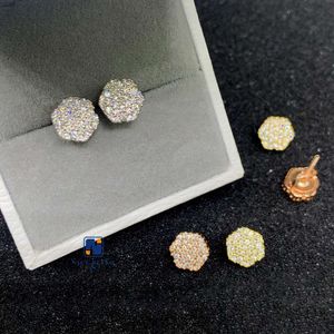 Pendientes de plata 925 con diamantes de moissanita para hombre, aretes con diamantes de moissanita, los más vendidos, precio al por mayor