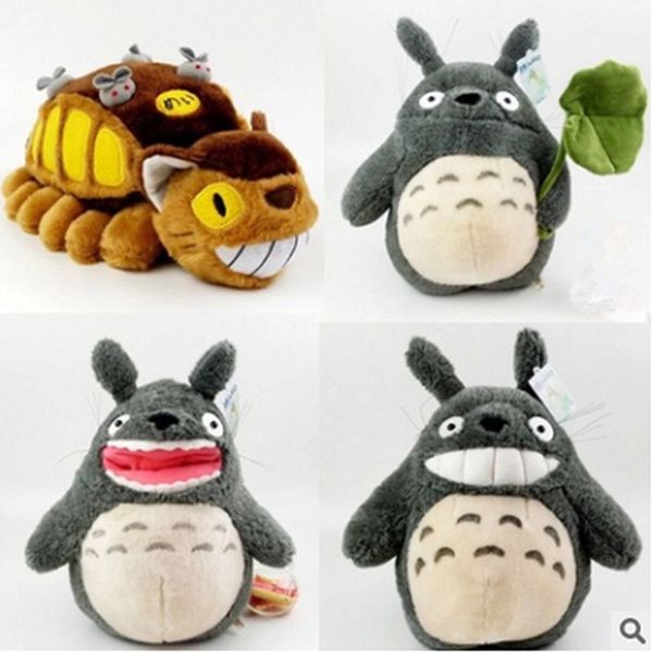 Best-seller Miyazaki Totoro Bus Poupée Bus Gris Gris Totoro Peluche Poupées Pour Envoyer Enfants Garçons Et Filles Jouets Cadeaux D'anniversaire