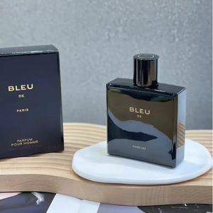 Best Verkopende Originele Mannen Parfum Glazen Fles Spray Houten Blauwe Geur Blauwe Mannen Parfum EDP 100 ml Geur