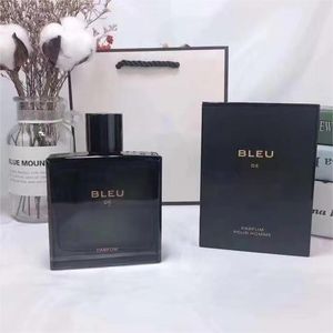 Meilleure vente parfum original pour hommes flacon en verre vaporisateur en bois fuqi parfum bleu parfum pour hommes EDP 100ml