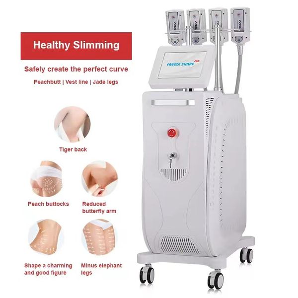 Bestverkopende positionering Verdunningsproducten 4 handvatten 8 handvatten Cryo Ems Cryotherapie Pad Rf Cryolipolysis Lichaamsvermageringsmachine