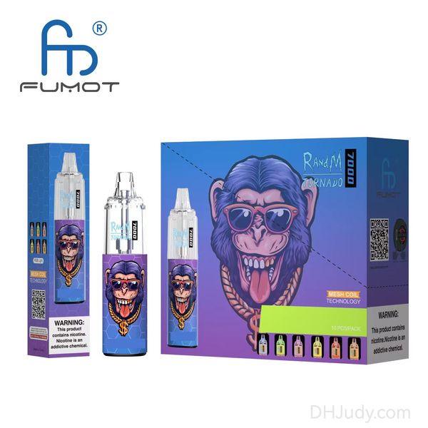 Sabores disponibles con mejores ventas de la pluma 56 del tornado 7000puffs Vape de RandM con las luces del RGB