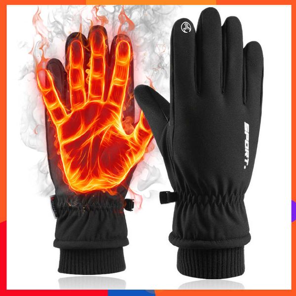 Los mejores guantes de esquí para mantener calientes los deportes de otoño e invierno, guantes de cuero para bicicleta, guantes para conducir motocicleta