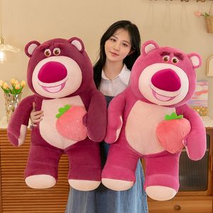 Meilleure sélection de cadeaux pour la Saint-Valentin : un oreiller de couchage en forme d'ours en peluche rose super doux qui enveloppe le doux amour et vous accompagne dans un sommeil chaud