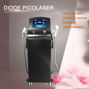 Best Verticale Pico Laser Nd Yag Laser Tattoo Removal en 808 Diode Laser Haarverwijdering Machines voor Schoonheidssalon Gebruik