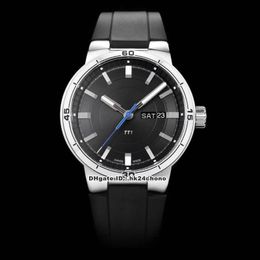 Meilleur XZ 42mm TT1 Day Date ORIS735 Mouvement automatique Montre pour hommes 01 735 7752 4154-07 4 24 06FC Cadran noir Bracelet en caoutchouc Montres pour hommes