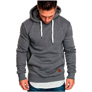 Besting Sale Mens Hoodies Fleece Couleur solide Sweatshirts Sweats Sweats Casual Hooded Streetwear Men Vêtements à grande taille 5xl