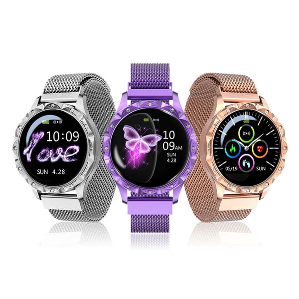 Smart Watch Femme Bluetooth Smartwatch téléphone IP67 Support imperméable GPS Pression sanguine Pression cardiaque Moniteur Hommes Femmes Smartwatches pour iOS Android Cell Phones Pk U8