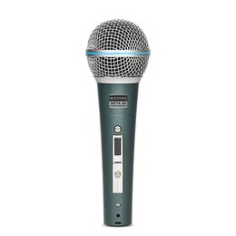 BETA58 Microphone dynamique professionnel filaire portable de haute qualité pour karaoké Performance vocale en direct 240110