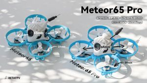 BETAFPV Meteor65 Pro 1S 65mm BWhoop Quadcopter FPV RC Racing Drone BNF F4 FC C03 Camera M03 VTX 0802 19500KV borstelloze motor