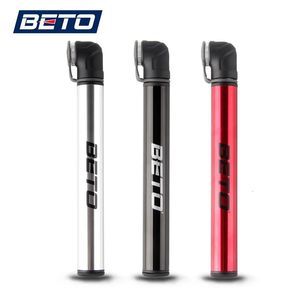 Beto Bicycle Pumps Presta Adapter Mini Handpomp voor Bicycle 120 PSI Road Bike Pump Air Inflator Cycle Bicycle Pump Band 240410