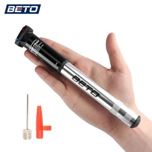 Beto Mini pompes à vélo à main avec tuyau pompe à vélo Presta Schrader vannes adaptateur boule aiguille pompe vélo gonfleur bomba bicicleta 240318