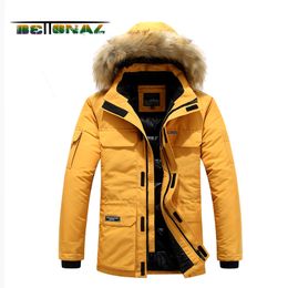 Bettonal automne chaud veste d'hiver pour hommes hommes parka pour manteau masculin parkas avec capuche en fourrure vêtements homme vêtements de jeunesse hommes 201114