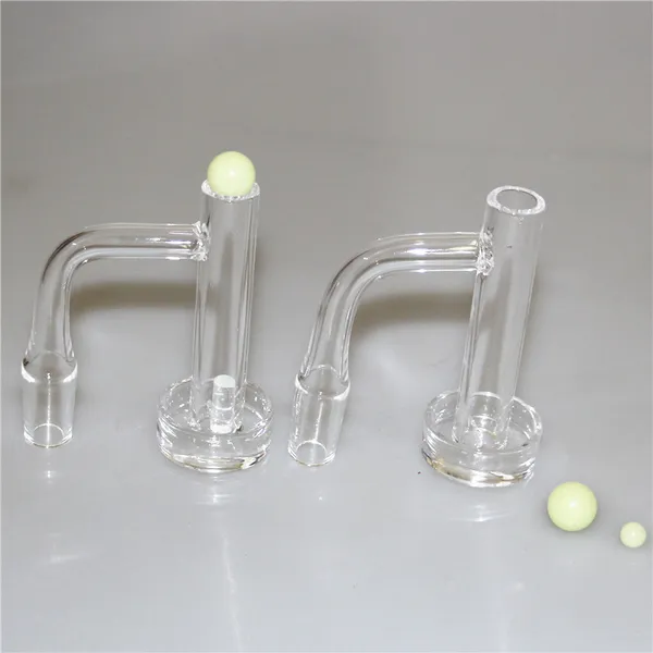 Tour de contrôle à bord biseauté fumant Quartz Banger avec capuchon piliers creux en quartz pour bongs d'eau en verre tuyaux de plate-forme Dab