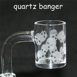 Bord biseauté Quartz Bangers Articles divers Verre Reclaim Catcher handmake avec 14mm joint QuartzBanger clou pour dab rig bong