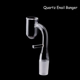 Bord biseauté Fond rond Quartz Enail Banger Nails avec joints mâles femelles tout-en-un Quartz Enail Banger Nails Suitfor Coil Heater