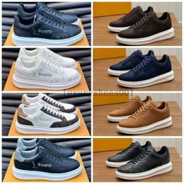 Beverly Hills Sneakers Mens Designer Shoe Casual Luxurys Italie Brand Chaussures Trainer Platform Coube Couiner en cuir en relief Sole extérieure en caoutchouc 5.14 01