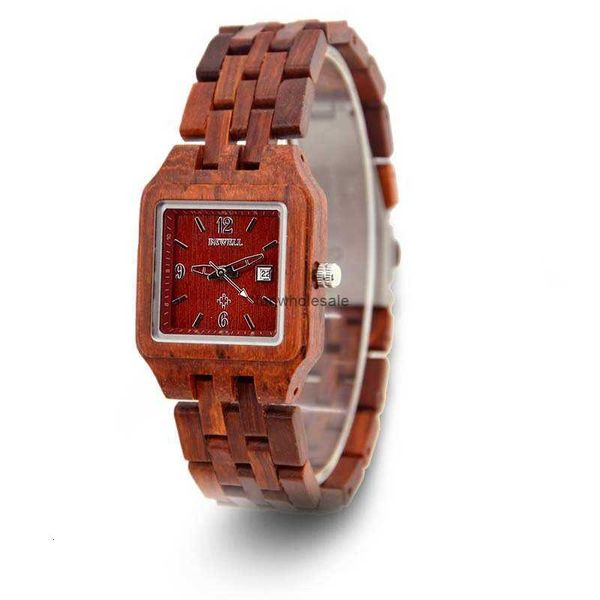 BEWELL Montre en bois Nouveau produit Montre en bois de mode carrée