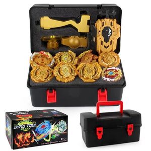 Beyblade Burst12 Set Gouden Versie Burst Gyro Speelgoed Legering Vechten Dubbele Concurrerende Jongen Meisje Verjaardagscadeau Doos 240104