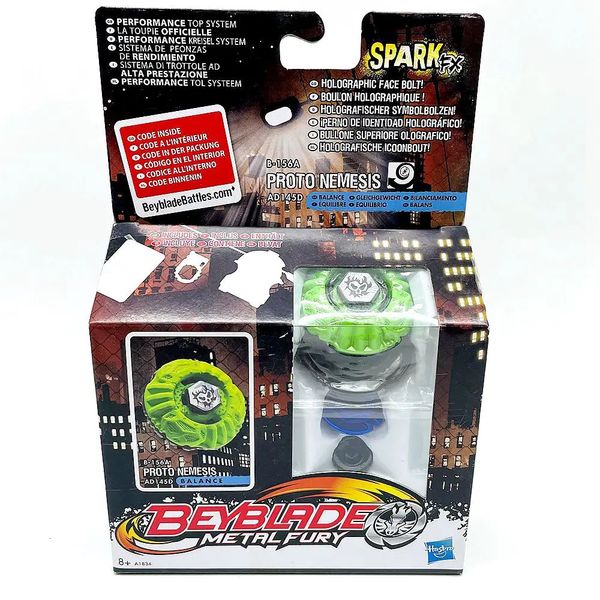 BEYBLADE Metal Fury B-156A Spark Fx Proto Nemesis AD145D RARE Masters 4D 240127