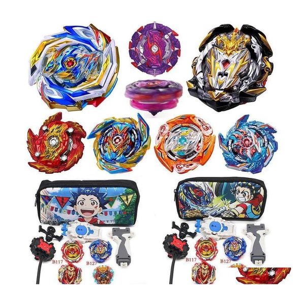 Beyblades Metal Fusion Burst con Super King Launcher Bayblade giroscopio Grip Blayblad Box Toys Kids Boy X0528 Drop Delivery Gifts Cl Dhixo