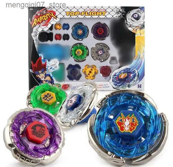 Beyblades Metal Fusion Metal Spinning BSets Fusion 4D 4 Gyro Box Fight Master Spinning Top String Launcher Grip Enfants Jouets Cadeaux De Noël L240304