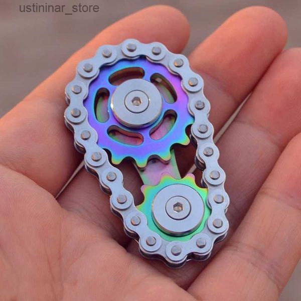 Beyblades Metal Fusion New Acero inoxidable Sprockets Fidget Spinner Antistress de metal para adultos Juguetes de tensión de tensión Giroscopio para niños Regalos L416