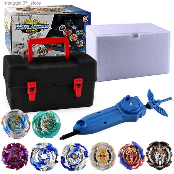 Beyblades Metal Fusion Toupie s Set Burst Metal Fusion Gyro avec poignée lanceur boîte à outils toupie jouets pour garçons enfants cadeaux XD168-21P L240304