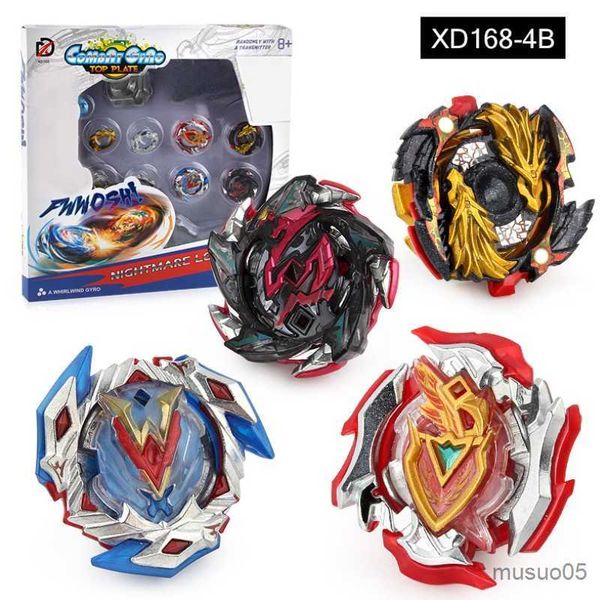 Beyblades Metal TOUPIE BURST SPINNING TOP XD168-4B Estilo con Launcher Grip Launcher Arena Metal Fight Battle