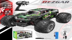 BEZGAR TM201 voiture télécommandée 24 GHz tout-terrain 15 kmh tout-terrain RC Monster Truck jouet avec batterie pour garçons enfant cadeau de Noël 2817072861544