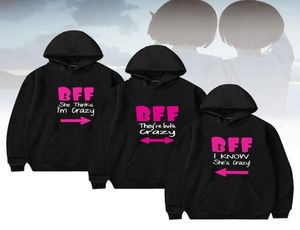 BFF Een unisex vrouwelijke hoodie grafisch sweatshirt met kap buiten kledingstuk voor dames sportvrienden2673806